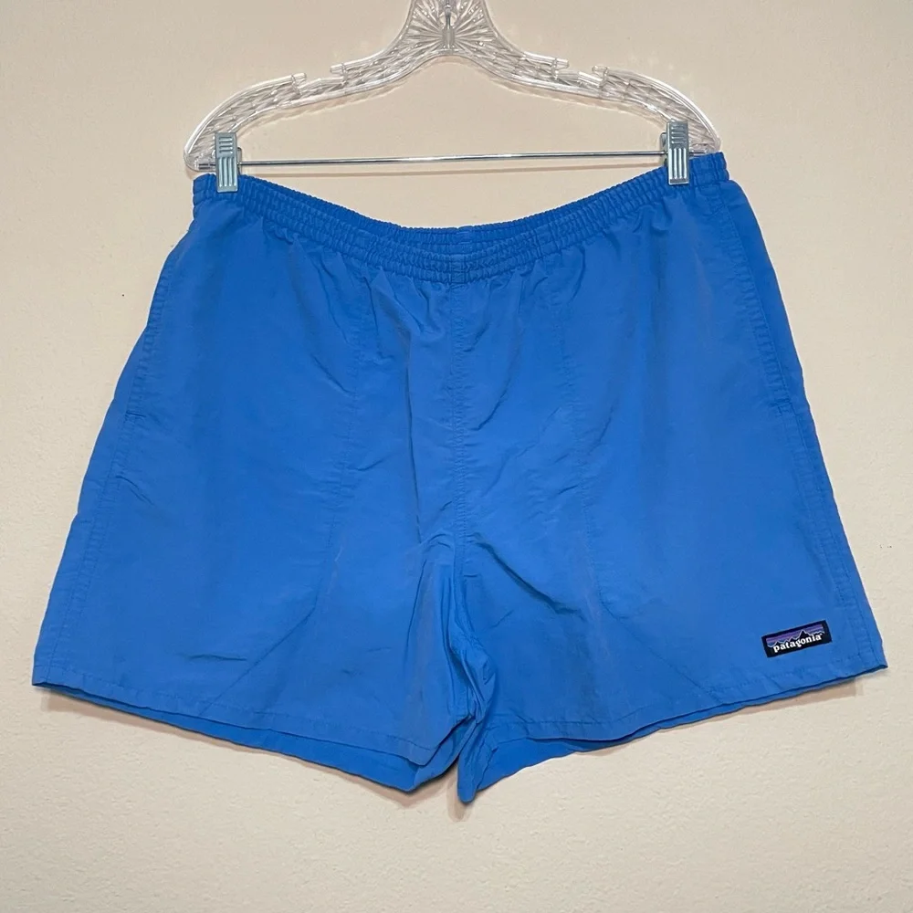 Patagonia Shorts Mens‎ XL Blue Baggies Swim Trunks Nylon Mesh Lined Outdoor